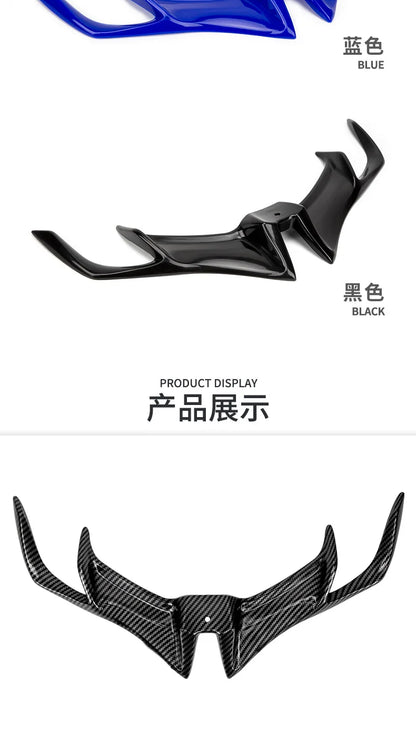 Motorcycle New Front Fairing Winglet Wing Cover Trim for YAMAHA R15 V3 2017 2018 2019 2020 2021 Shark Fin Beak Moto Accessories