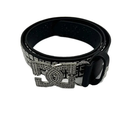 Gothic Punk Letter Rivet Belt Street Dance Style for Men And Women Casual Fashion Accessory Streetwear Hip Hop Waist Belt