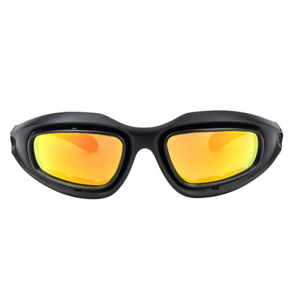 KEMiMOTO Motorcycle Glasses UV400 Polarized Sunglasses For Shooting Eye Protection Windproof Moto Goggles Antifog For Cycling