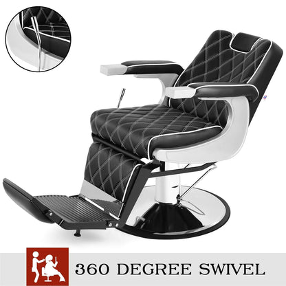 All Purpose Barber Wide Backrest Reclining Salon for Hair Stylist Tattoo Makeup Chair for Salon, Customized