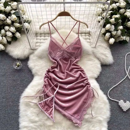 Japanese Kimono V-neck Printed Flower Bow Waist Shaping Cardigan Dress Women Clothing Loose Long Sleeve Vintage Sexy Lace-up New