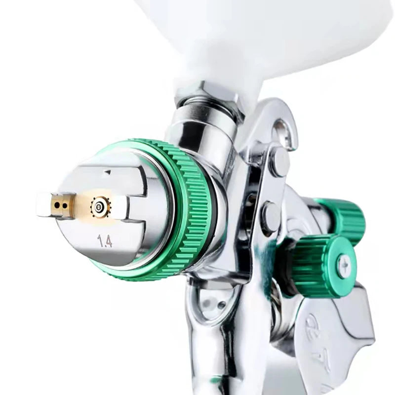HVLP Spray Gun Adjustable Metal Atomizing Spray Gun for Painting Aerograph Cars Tool Flow Control Sprayer Paint Airbrush Set