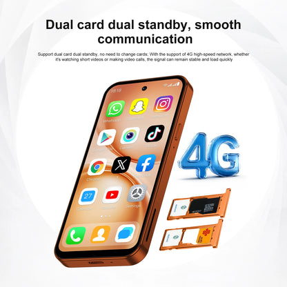 SERVO S45 PRO Android Mini Smartphone 4G LTE 4.5" HD Display 3+64GB Face Unlock Small Portable Cell Phone 2 SIM GPS Play Store