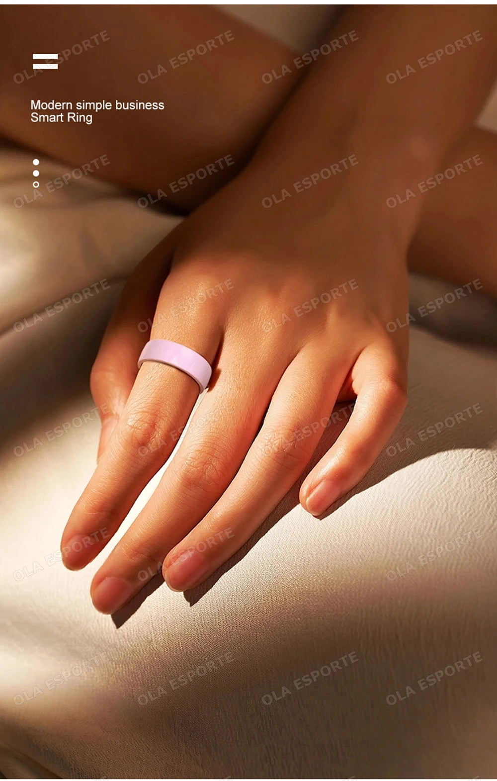 Smart Couple Ring Bluetooth Connection Multiple Sports Modes Pedometer Fitness Rings Heart Rate Sleep Monitoring 5ATM Waterproof