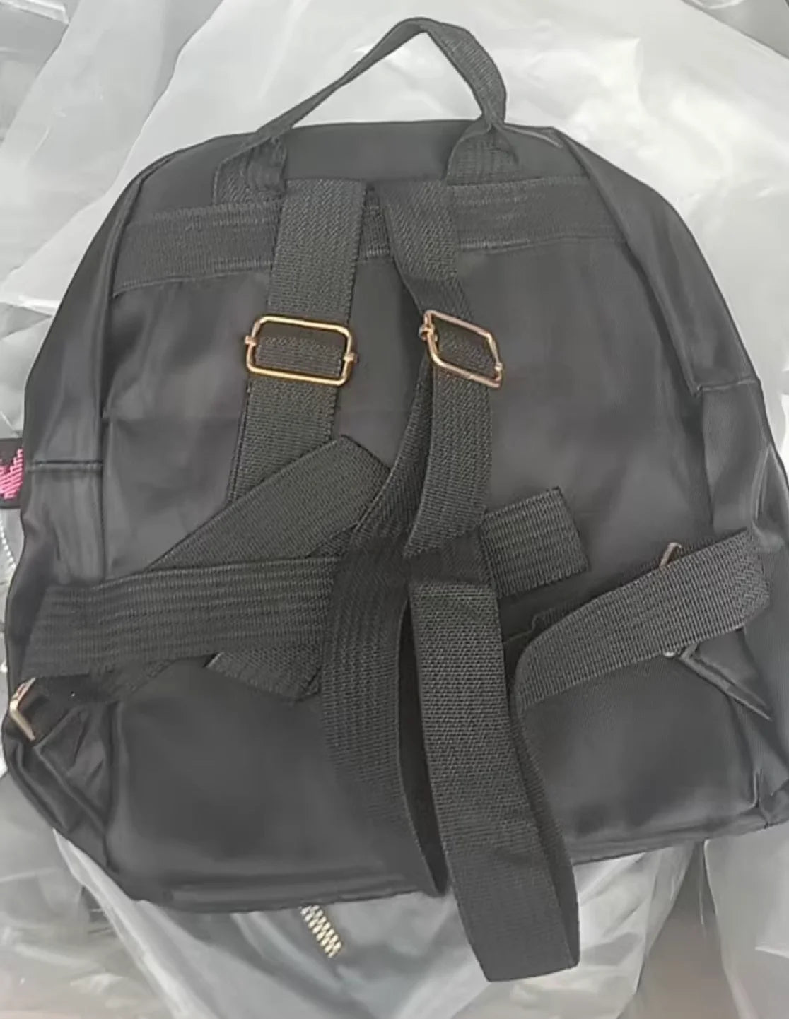 Simple Large Capacity Unisex Black Travel Backpack - Harajuku & High Street Style Student Backpack