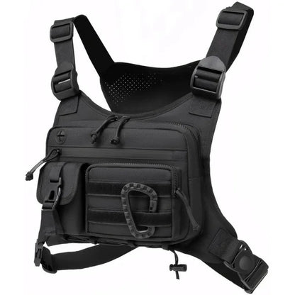 Tactical Chest Bag Men's Vest Edc Waterproof Anti-Theft Chest Pack Rig for Outdoor Cycling Bags Running Front Chest Pack