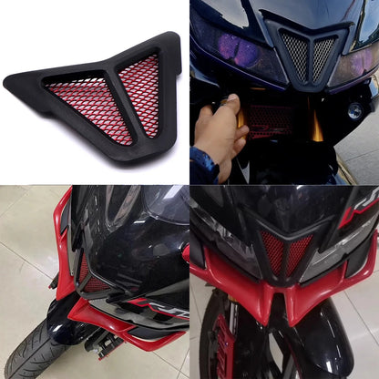 Dirt bike accessories moto decorative air Inlet Head Cover Aluminum Mesh Intake Guard Protector for Yamaha R15-V3 2017-2020