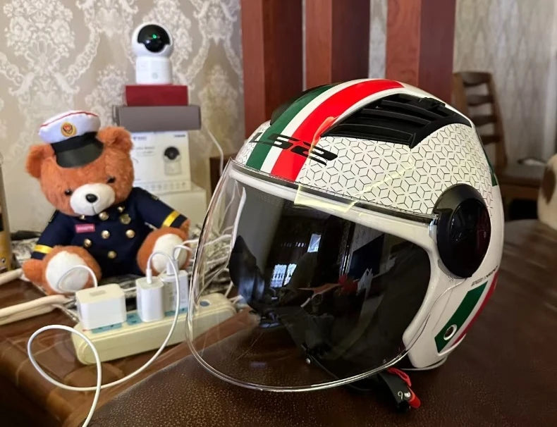 Original LS2 OF562 Casco Motorcycle 3/4 Open Face Ls2 Cascos Para Moto E-BIKE Helmet Electric Scooter Helmet of562 Capacete Moto