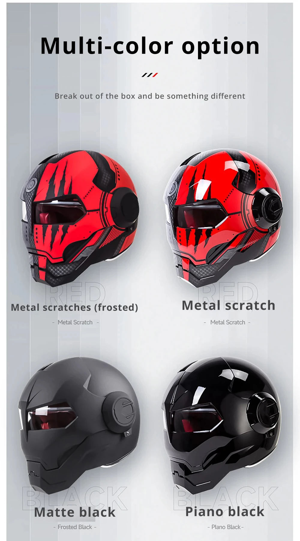 Biker Helmet Matte Scratch Full Face Wear-Resistant Motorcycle Supplies Breathable Head Protection Anti-Fall Motocross Kask