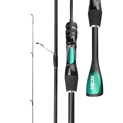 FISHINGFANS ORCA ULTRALIGHT UL SOLID TIP TAPERED HANDLE TROUT LAKE RIVER SPINNING CASTING FISHING ROD