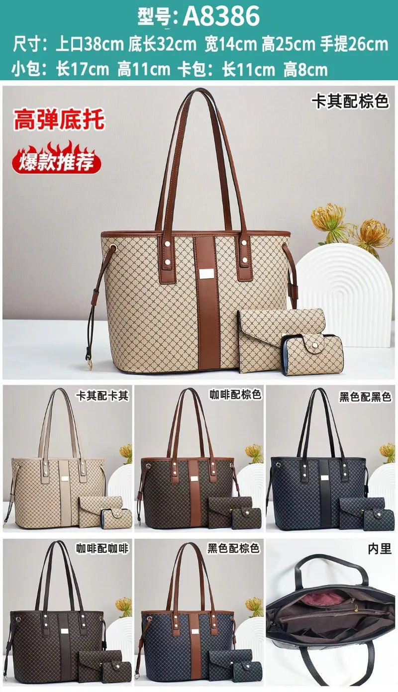 Luxury Brand Designer Women'S Handbag Fashion New Large Capacity Shoulder Bag Classic Retro Crossbody Bag Commuting Tote Bag