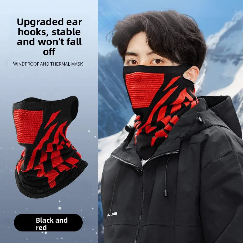 Motorcycle Balaclava Winter Neck Warmer Windproof Face Mask Cold Protection Seamless Scarf Ear Cover Breathable Riding Outdoor