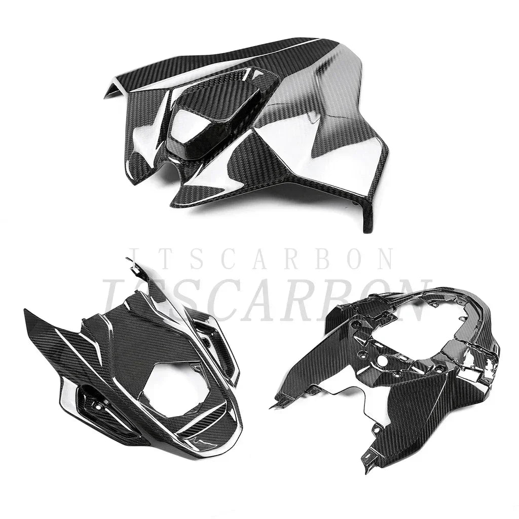 2025 For BMW S1000RR M1000RR 2023 2024 Pure Dry Carbon Fiber Winglets Rear Parts Fenders Tank Cover Fairing Kits