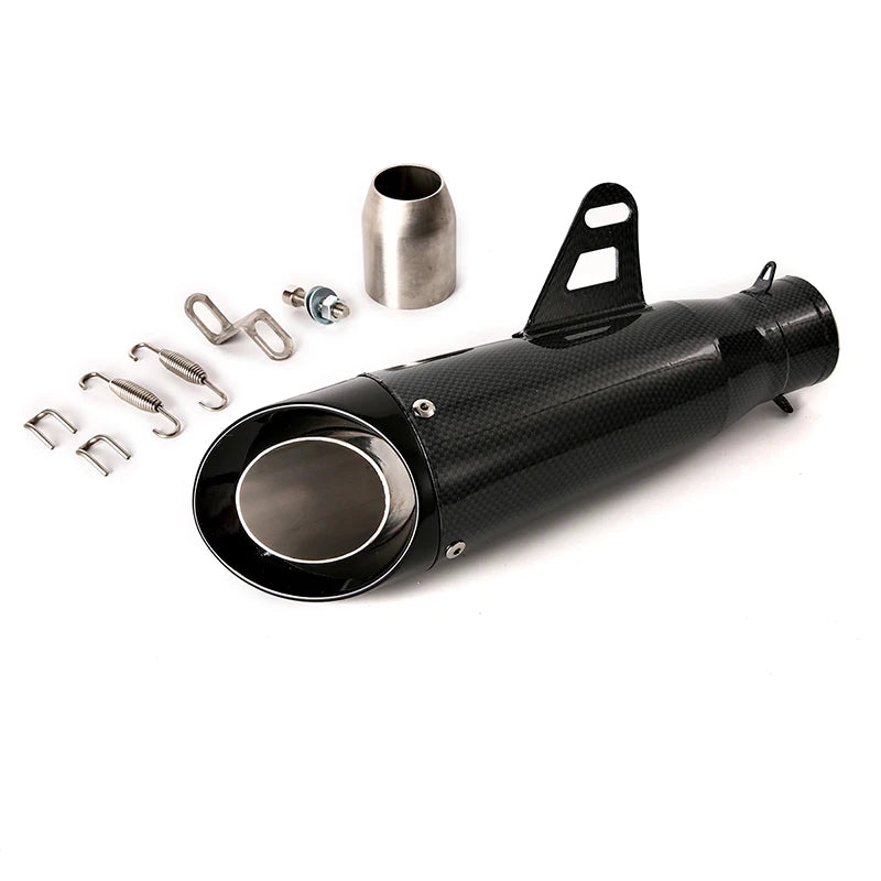 Universal 38-51 mm Exhaust Muffler Pipe Motorcycel Stainless Steel Escape with Removable DB Killer Slip On or Weld
