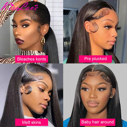 HD Lace Wig 13x6 Human Hair Straight 13x4 Lace Front Human Hair Wigs 5x5 Glueless Wig Pre Plucked 13x6 Full HD Lace Frontal Wigs
