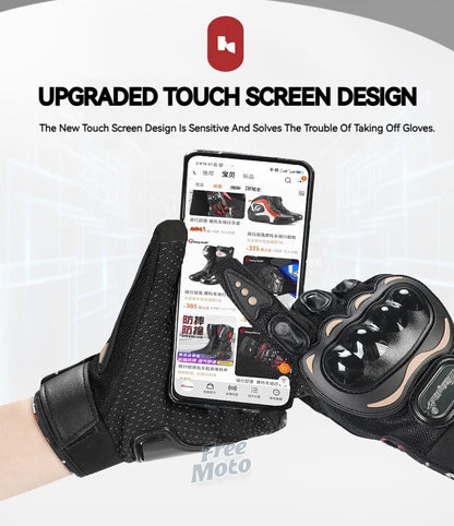 Knight Motorcycle Racing Gloves Motorcross Motorbike Cycling Gloves with Protective gear for honda Kawasaki yamaha