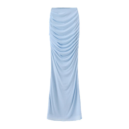 Mingmingxi Summer Sleeveless 2 Piece Sets Womens Outfits Elegant Formal Events Wedding Guest Dresses Sexy Cropped Top and Skirt