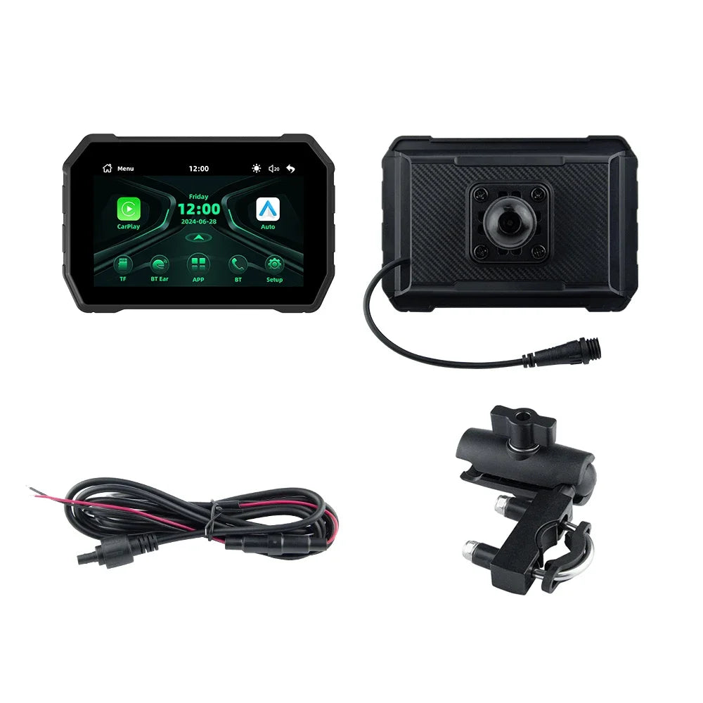 5 inch Wireless CarPlay Moto Android Auto Digital Motorcycle Dashboard GPS Motorcycle Navigation Two Theme Display Screen