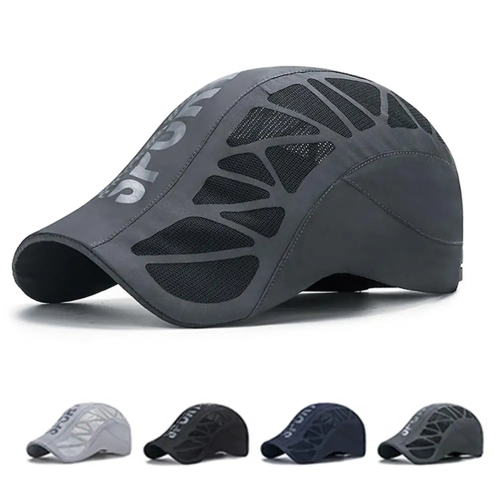 Sport Cap Lightweight Breathable Quick Dry Mesh Stead Hat With Adjustable Fit For Men Women Baseball Hat Golf Driving Cycling