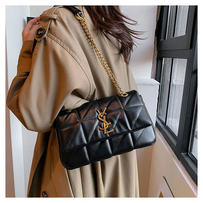 2025 New Luxury Diamond Quilted Chain Bag Women Fashion Crossbody Shoulder Bag For Commute