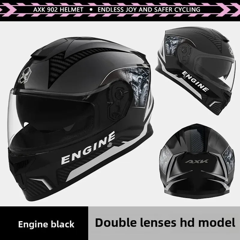 Unisex Motorcycle Helmet Winter Anti-Fog Warm Full Cover Helmet For Men And Women Electric Car Cycle Motorcycle Equipment Access