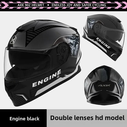 Unisex Motorcycle Helmet Winter Anti-Fog Warm Full Cover Helmet For Men And Women Electric Car Cycle Motorcycle Equipment Access