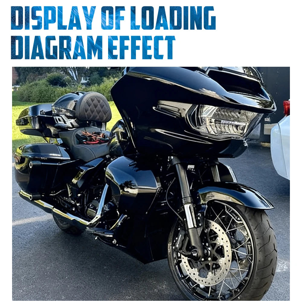 Motorcycle Lower Leg Fairing Cover Extended Chin Spoiler Kit For Harley Touring Street Road Glide 2023-Up FLHX FLTRX 2024-Up