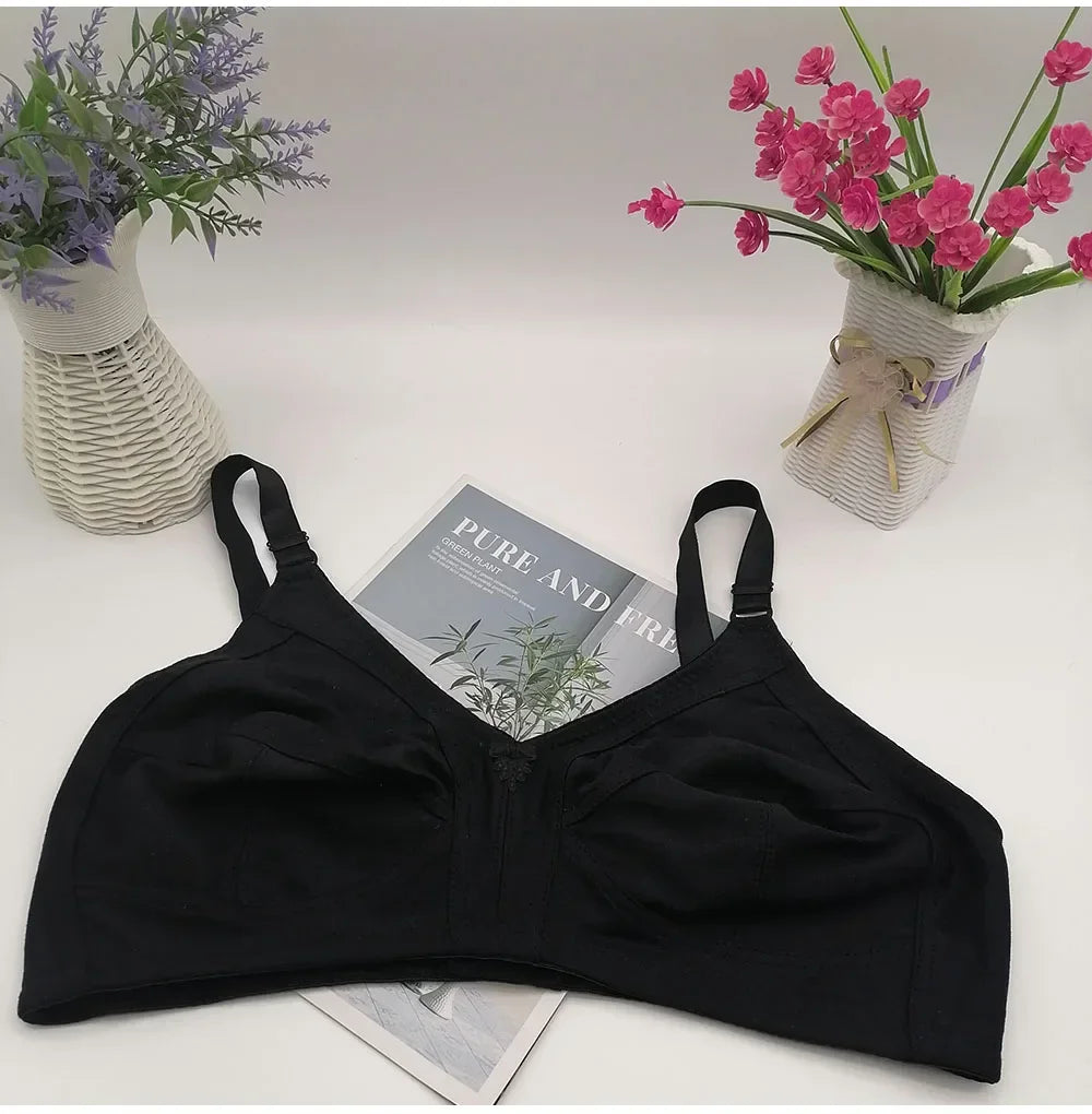TOP Push Up Bra Plus Size Bras for Women Full Coverage D E F Cup Seamless Underwear Cotton Bh 115E 110E 105E 100E 95E 90E85E C02
