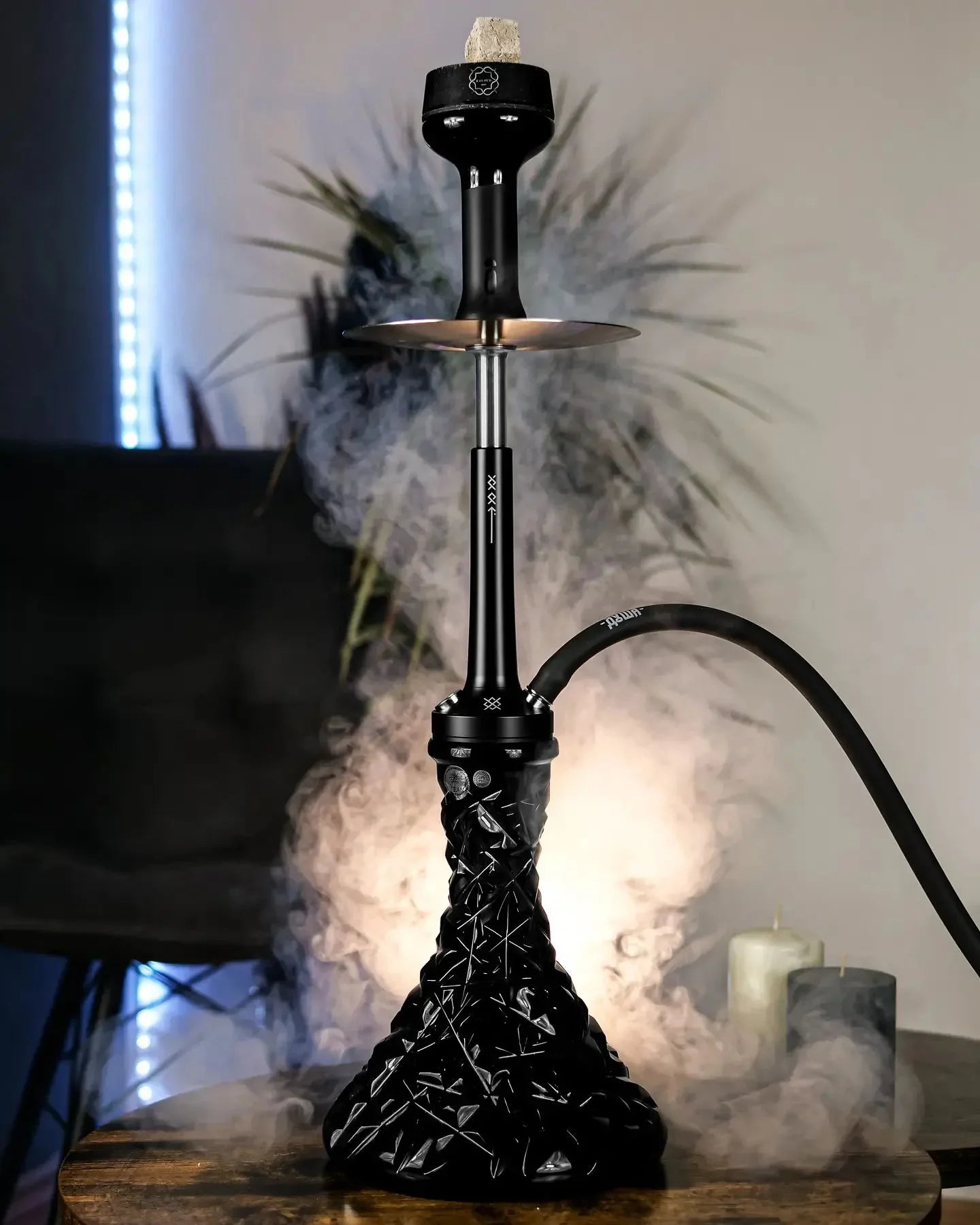 DOOSHA Shisha Hookah Set 304 Stainless Steel Large Hookah Smoking Set Russian Shisha With Bottle