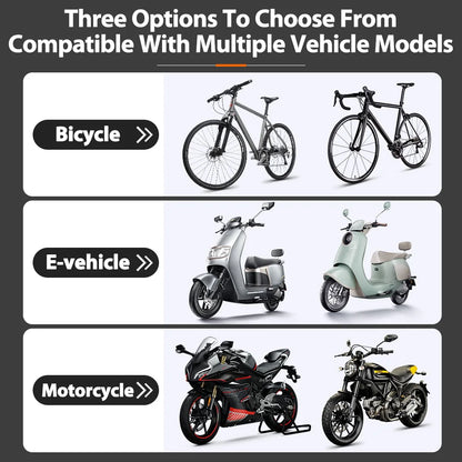 Motorcycle Phone Holder Universal Aluminum Alloy Shock-Absorbing Motos Handlebar Navigation Bracket 360° Rotary Adjustable Stand
