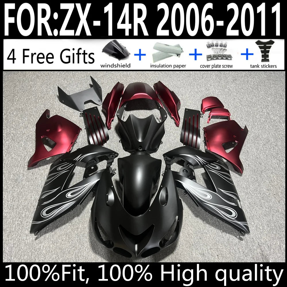 Kawasaki ZX-14R 06 07 08 09 10 11 ZX14R 2006-2011 Motorcycle Fairings Kit ABS Plastic Body Work Cowling Set Full Body