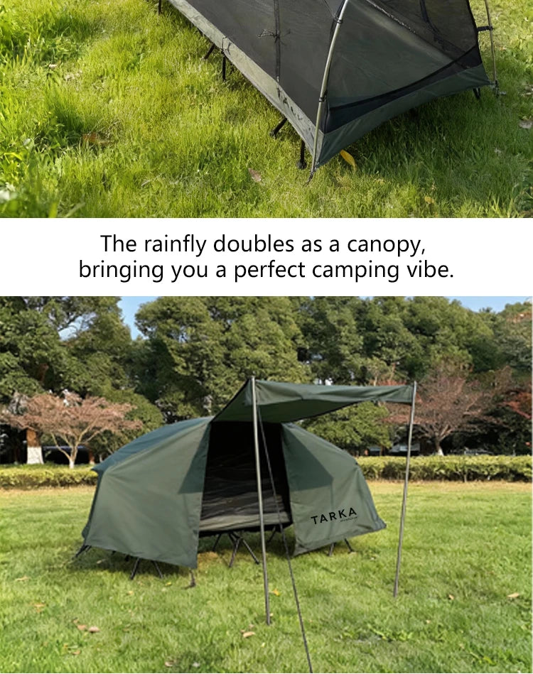 Single Person Camping Cot Tent Portable Sleeping Tent for Hiking Picnic with Mosquito Net Outdoor Survival Gear