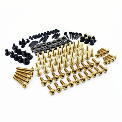 195pcs Burn Titanium screw Fairing Screws Bolt Kit for Suzuki GSXR600 GSXR1000 Hayabusa GSX1300R GSX600F GSX750F SV1000 SV650