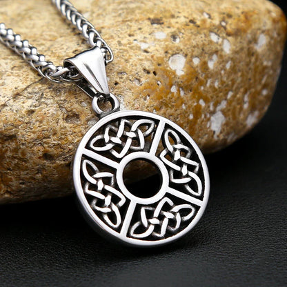 Fashion Small Size Viking Celtic Knot Necklace Stainless Steel Nordic Amulet Pendant For Men Women Jewelry Gifts Dropshipping