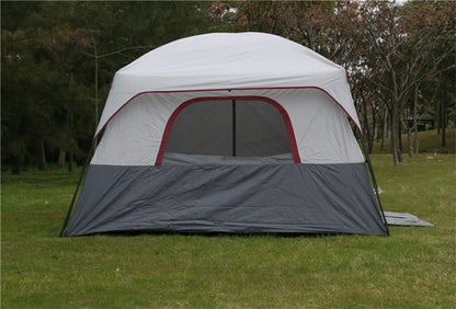 6-12Persons 2Rooms Large Space Tent Glamping Tourist Outdoor Camping Family Travel Anti-storm Suncreen Luxury UV 50+ Beach Play