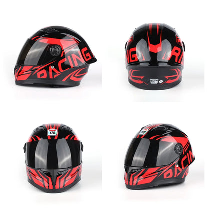 Kids Helmet Motorcycle Helmet Safety Protection Children's Locomotive Full Face Helmet Cute Kart Helmet Electric Scooter Bicycle