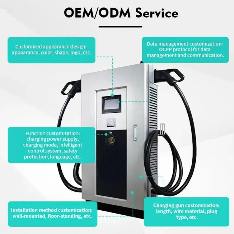 Car Charging Station 20kw Level 3 Customized Electric Bus Charger 30kw 50kw 60KW 100KW 120KW Fast DC EV Car Charging Station