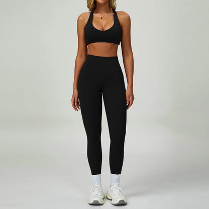 3PCS Yoga Sets Workout Set Women 2 Pieces Gym Suits High Waist Leggings Sport Bra Outfits Long Sleeve Fitness Running Sportswear