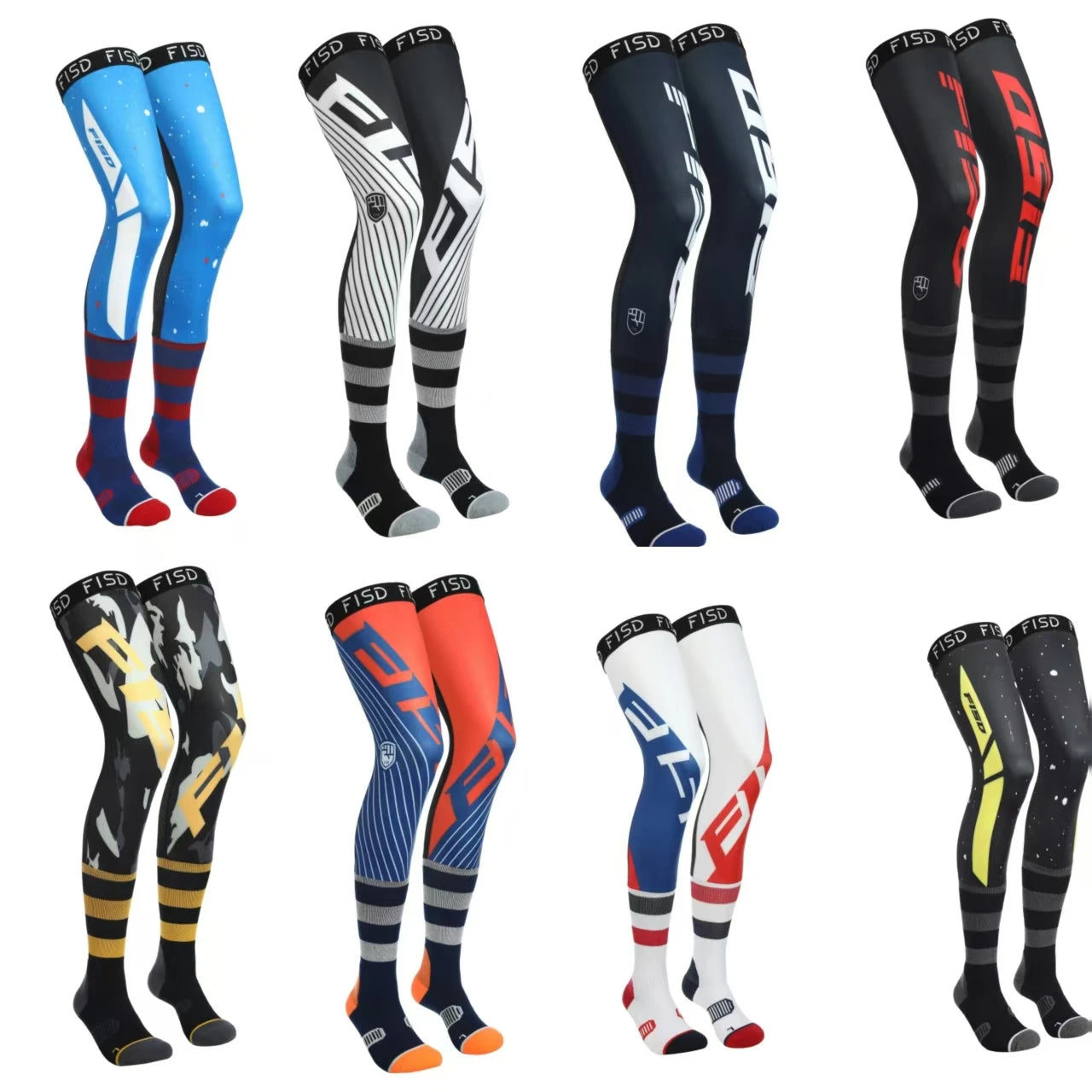 Motorcycle compression knee brace, enduro sock, motocross knee socks, ATV MX knee protection, motorcycle sports sock, 202