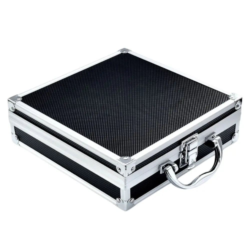 Shockproof Aluminum Alloy Tool Box Drop-Resistant Impact Resistant Portable Tool Case Protective Handheld Safety Briefcase