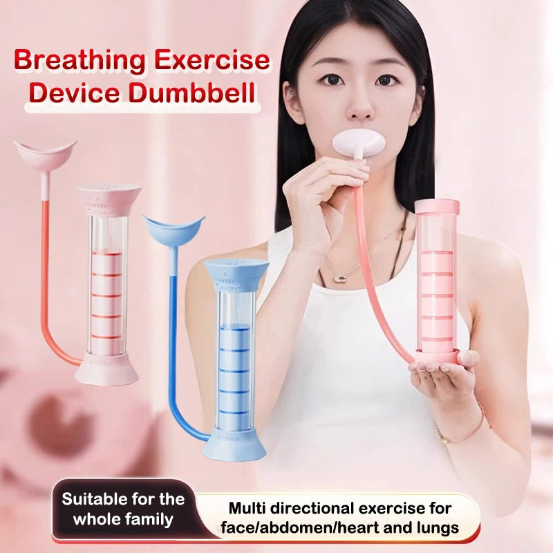 【M】Adjustable Diaphragm Breathing Dumbbell Trainer With Counter Abdominal Muscle Trainer Deep Breathing Exercise Lung Capacity