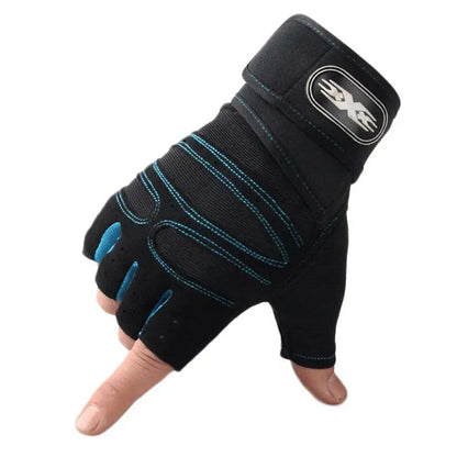 Gym Sport Gloves Fitness Weight Lifting Wristband Half Finger Gloves Outdoor Cycling Hiking NonSlip Glove Body Building Training