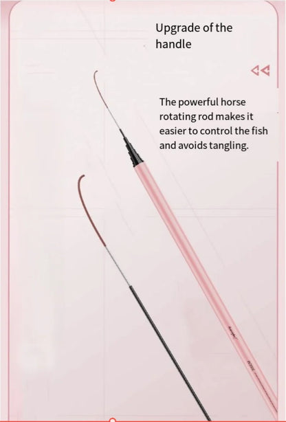 Pink Ultra Light Telescopic Fishing Rod 1.5-3 Meters Carbon Fiber Mini Handheld Fishing Rod Portable Children's Fishing Tool