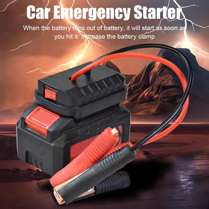 Car Lithium Battery Converter Charger Clip Auto Igniter Jump Starter For Makita Booster Cable Adapter Emergency Power DIY Tools