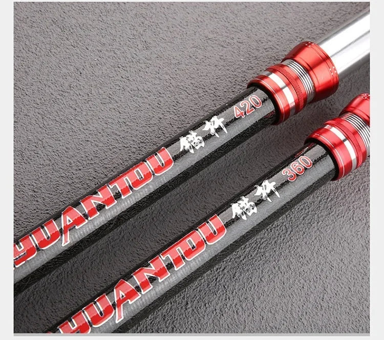 2.1-4.5M Carbon Fishing Rod 50kg above Superhard Long Distance Throwing shot Rod Telescopic Sea Boat High Quality Fishing Gear