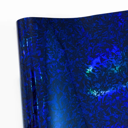 145cmx200cm Laser Carbon Fiber Wrap Self-adhesive Film Door Roof Hood Blue Vinyl Paper for Car Accessory Car Wrapping Stickers