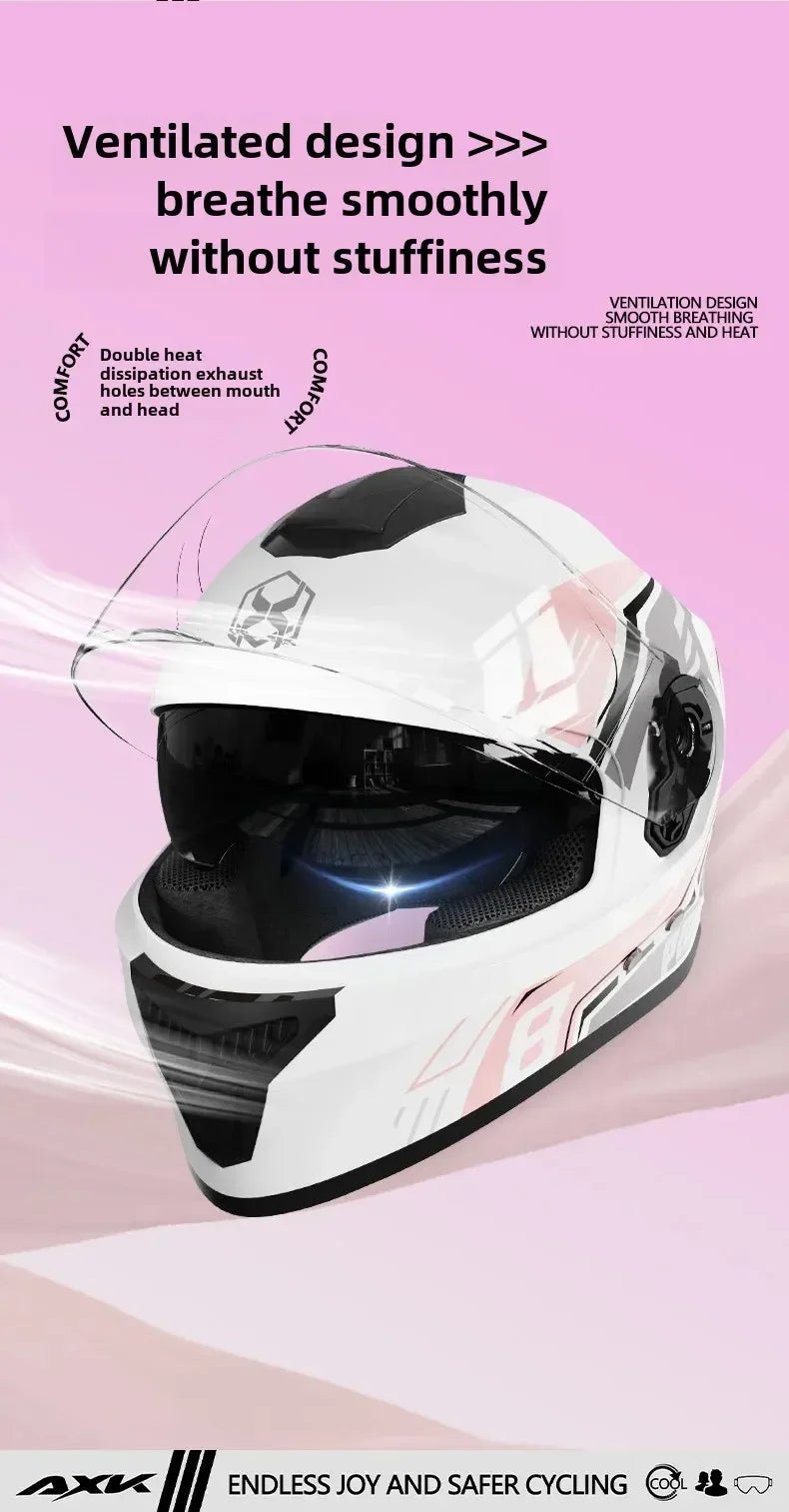 Unisex Motorcycle Helmet Winter Anti-Fog Warm Full Cover Helmet For Men And Women Electric Car Cycle Motorcycle Equipment Access