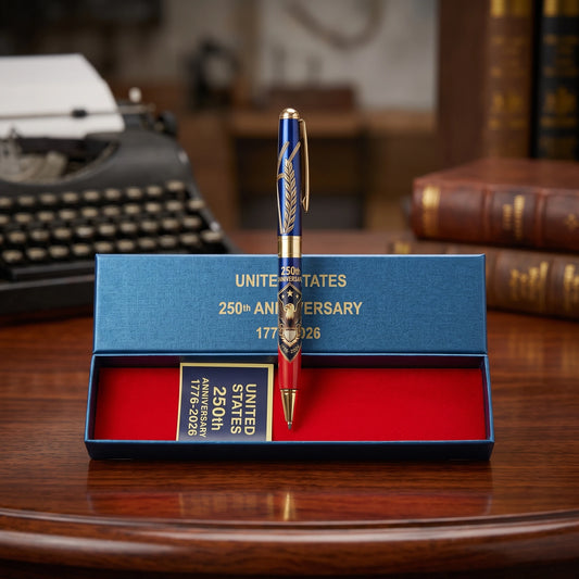 250th Anniversary Commemorative Ballpoint Pen 1776-2026 Collector's Item for Men Lawyers History Enthusiasts