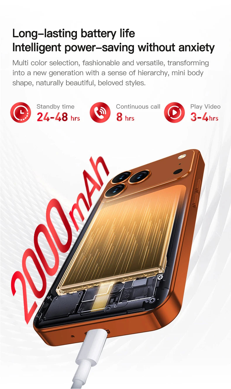 SERVO S45 PRO Android Mini Smartphone 4G LTE 4.5" HD Display 3+64GB Face Unlock Small Portable Cell Phone 2 SIM GPS Play Store