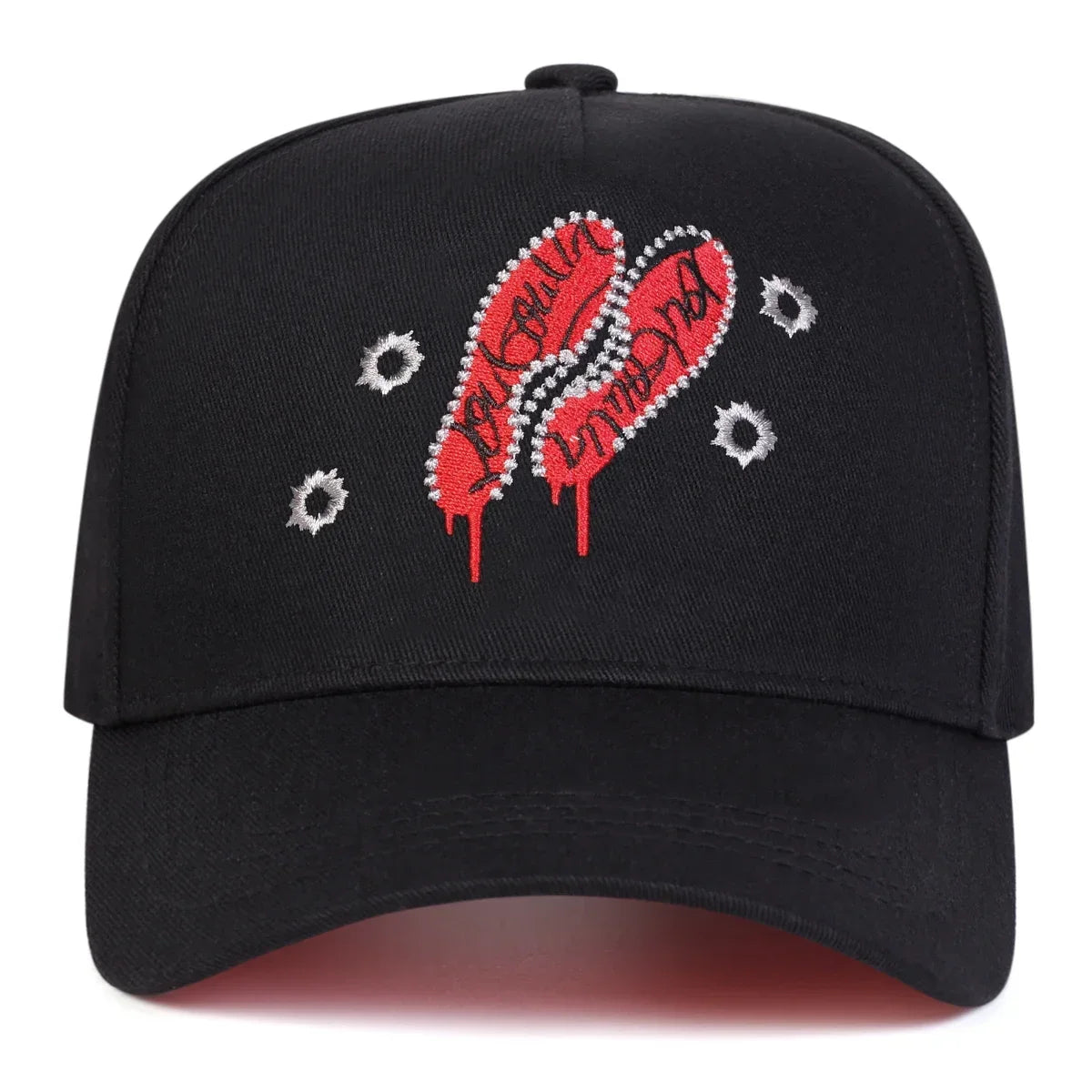 Unisex Footprint Embroidery Baseball Caps Spring and Autumn Outdoor Adjustable Casual Hats Sunscreen Hat Sports Cap